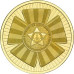 10 рублей 2010 г. Официальная эмблема 65-летия Победы